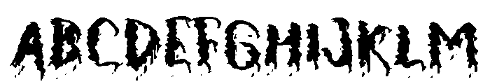 FEAR OF BLOOD Font UPPERCASE
