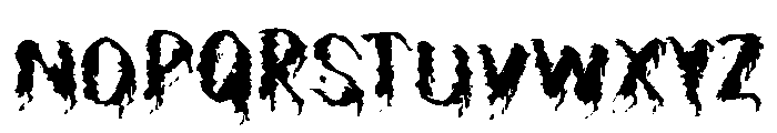 FEAR OF BLOOD Font UPPERCASE