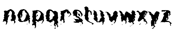 FEAR OF BLOOD Font LOWERCASE