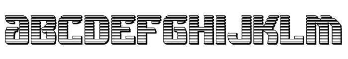 Federal Blue Chrome Font LOWERCASE