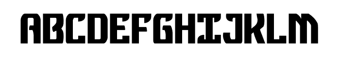 Federal Blue Condensed Font UPPERCASE