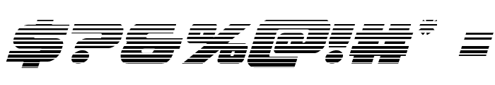 Federal Escort Scanlines Italic Font OTHER CHARS
