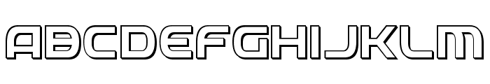 Federal Service 3D Font LOWERCASE