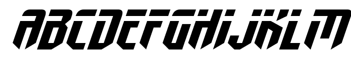 Fedyral Extra-Expanded Italic Font UPPERCASE