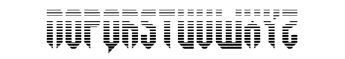 Fedyral Gradient Font LOWERCASE