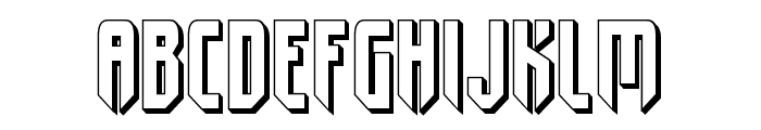 Fedyral II 3D Font LOWERCASE
