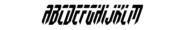 Fedyral II Condensed Italic Font UPPERCASE