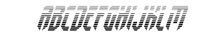 Fedyral II Gradient Italic Font UPPERCASE