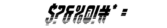 Fedyral II Halftone Italic Font OTHER CHARS