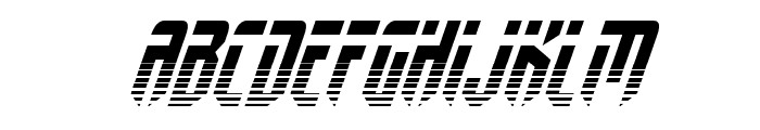 Fedyral II Halftone Italic Font UPPERCASE