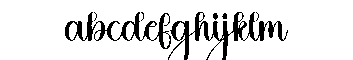 Feel Anything Font LOWERCASE