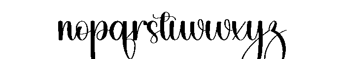 Feel Anything Font LOWERCASE