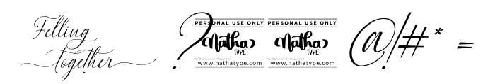 Feeling Together Personal Use Font OTHER CHARS