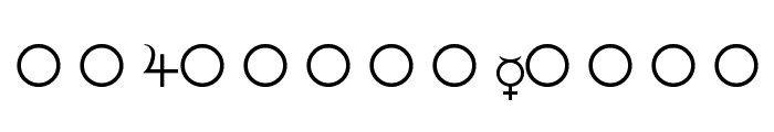 Female-and-Male-Symbols Font LOWERCASE