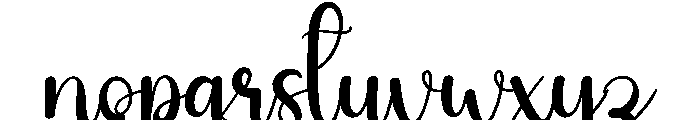 Feminine Font LOWERCASE