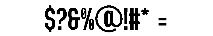 Fenra Patson Font OTHER CHARS