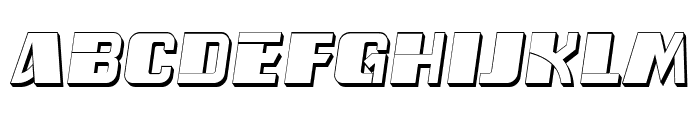 Ferda Hollow Italic Font LOWERCASE