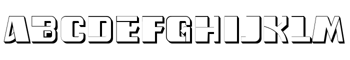 Ferda Hollow Regular Font UPPERCASE