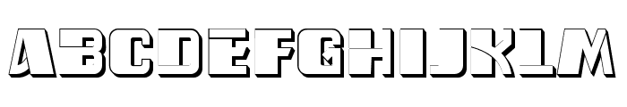 Ferda Hollow Regular Font LOWERCASE
