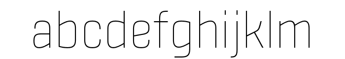 Fester ExtraLight Font LOWERCASE