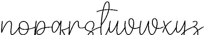 Festive Font LOWERCASE
