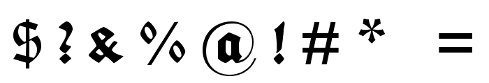 Fette deutsche Schrift UNZ1L Italic Font OTHER CHARS