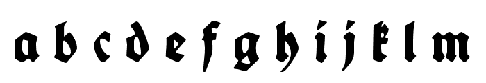 Fette deutsche Schrift UNZ1L Italic Font LOWERCASE
