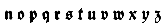 Fette deutsche Schrift UNZ1L Italic Font LOWERCASE