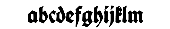 FettedeutscheSchrift Font LOWERCASE