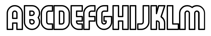 Feuerfeste Outline Normal Font UPPERCASE