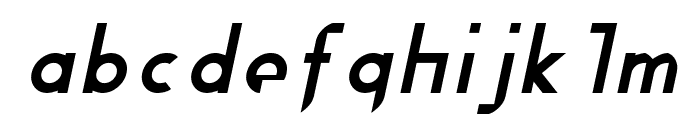 Fewt Slim Italic Font LOWERCASE