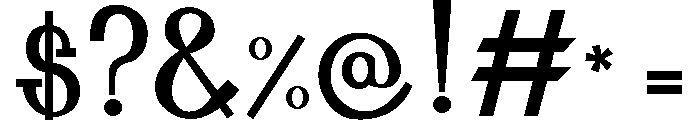 ferqui Font OTHER CHARS