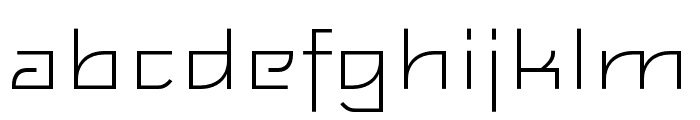 Feisar ExtraLight Font LOWERCASE