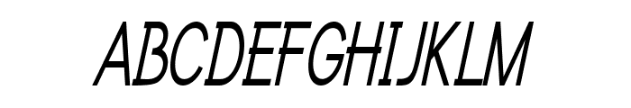 Feldspar-CondensedItalic Font UPPERCASE