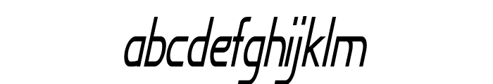 Feldspar-CondensedItalic Font LOWERCASE