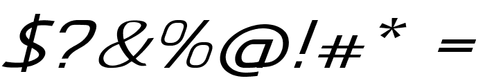 Feldspar-ExpandedItalic Font OTHER CHARS