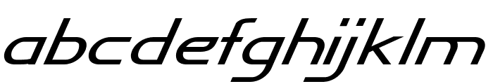 Feldspar-ExtraexpandedItalic Font LOWERCASE