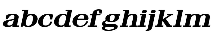 Feline Extended BoldItalic Font LOWERCASE