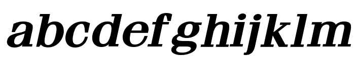 Feline Wide BoldItalic Font LOWERCASE