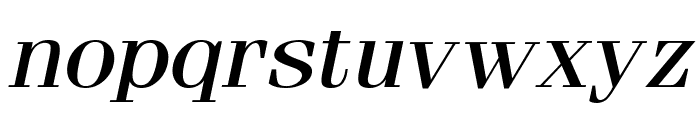 Feline Wide Italic Font LOWERCASE