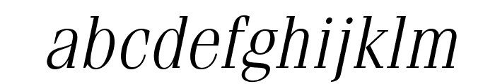 FeniceStd-LightOblique Font LOWERCASE