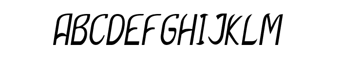 Ferris-CondensedItalic Font UPPERCASE