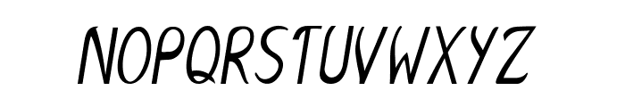 Ferris-CondensedItalic Font UPPERCASE