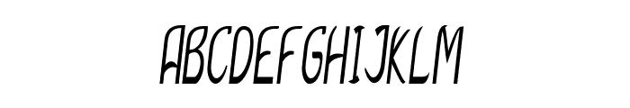 Ferris-ExtracondensedItalic Font UPPERCASE