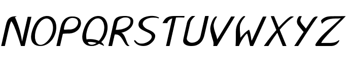 Ferris-Italic Font UPPERCASE