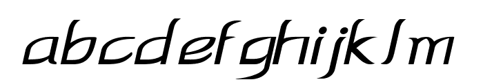 Ferris-Italic Font LOWERCASE