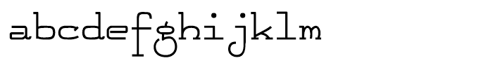Feggolite Mono Bold Font LOWERCASE