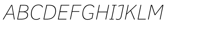 Felbridge Thin Italic Font UPPERCASE