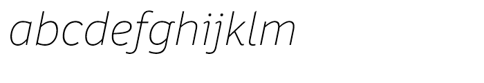 Felbridge Thin Italic Font LOWERCASE