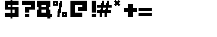 Fette Pixel Regular Font OTHER CHARS